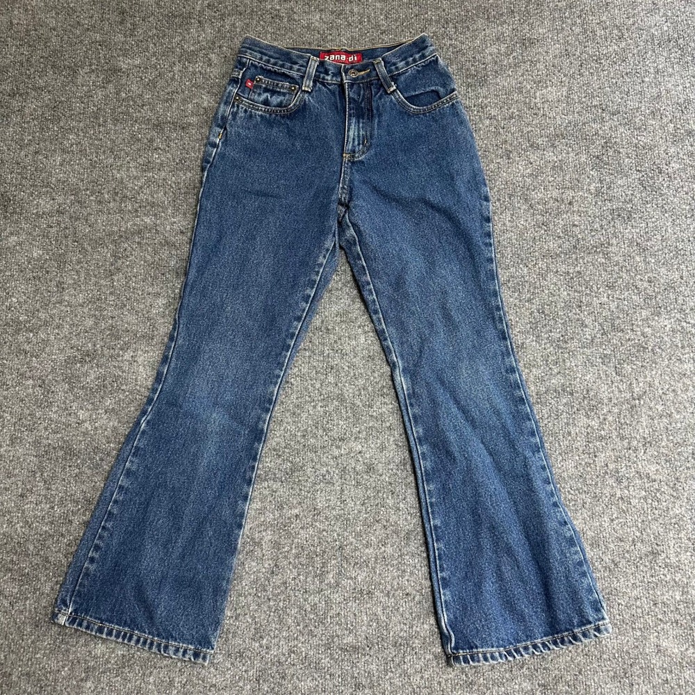 Zana-Di Jeans Womens Size 10 Blue Cotton High Rise Flare Leg Denim Y2K Retro